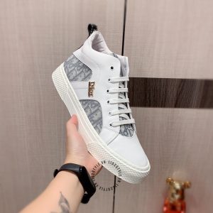 Giày Sneaker boot Dior nam họa tiết Monogram f1 xách tay - Ảnh 6