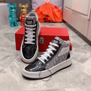 Giày Sneaker boot Dior nam họa tiết da rắn f1 giá ưu đãi - Ảnh 2