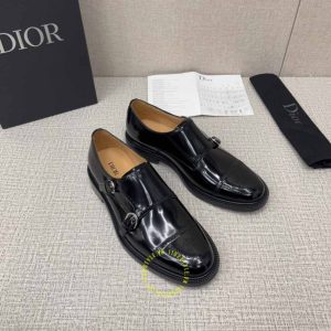 Giày fake 1 Monk Strap Dior nam màu đen cao cấp giá tốt nhất - Ảnh 2
