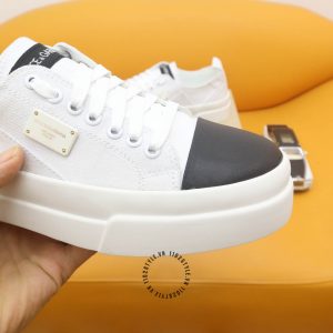 Giày thể thao D&G màu trắng da thật fake loại chuẩn 1:1 - Ảnh 6