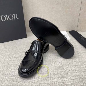 Giày fake 1 Monk Strap Dior nam màu đen cao cấp giá tốt nhất - Ảnh 4