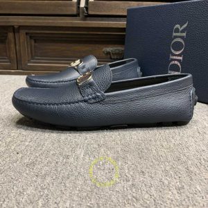 Giày fake 1 Moca Dior nam da sần màu xanh than giá tốt nhất - Hình ảnh 6