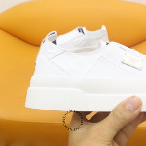 Giày thể thao D&G màu trắng da thật fake loại chuẩn 1:1 - Ảnh 7