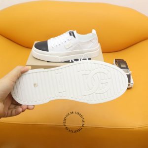 Giày thể thao D&G màu trắng da thật fake loại chuẩn 1:1 - Ảnh 9