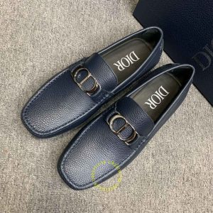 Giày fake 1 Moca Dior nam da sần màu xanh than giá tốt nhất - Hình ảnh 2