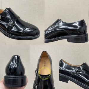 Giày fake 1 Monk Strap Dior nam màu đen cao cấp giá tốt nhất - Ảnh 8