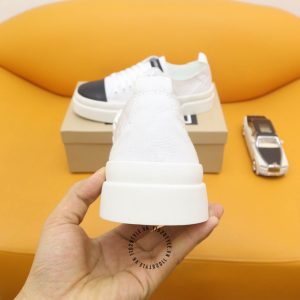 Giày thể thao D&G màu trắng da thật fake loại chuẩn 1:1 - Ảnh 8