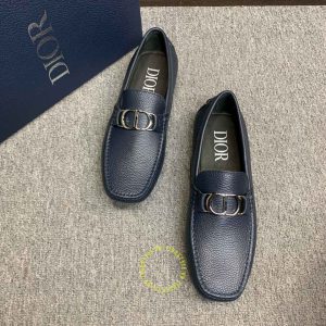 Giày fake 1 Moca Dior nam da sần màu xanh than giá tốt nhất - Hình ảnh 4