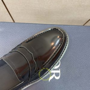 Giày Loafer Dior da xịn màu đen bóng super fake loại 1 - Hình ảnh 7