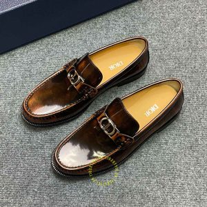 Giày fake loại 1 Loafer Dior nam màu nâu cao cấp giá ưu đãi - Hình ảnh 4