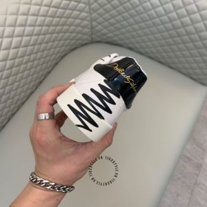Giày unisex D&G màu trắng phối hoạ tiết nhiều màu fake loại 1 - Ảnh 7