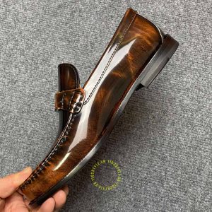 Giày fake loại 1 Loafer Dior nam màu nâu cao cấp giá ưu đãi - Hình ảnh 6