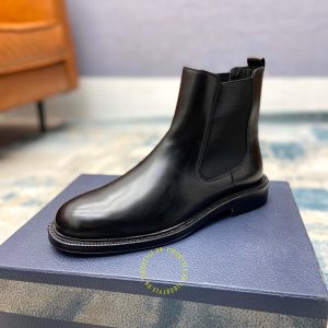 Giày super fake giá tốt Dior Chelsea Boot da xịn màu đen trơn - Ảnh 4