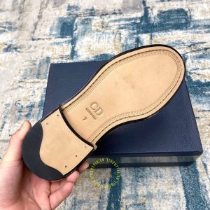 Giày super fake giá tốt Dior Chelsea Boot da xịn màu đen trơn - Ảnh 9