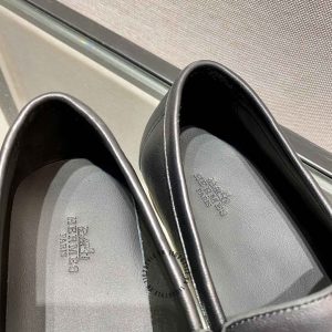 Giày Loafer Hermes nam màu đen replica 1:1 chính hãng - Hình ảnh 8