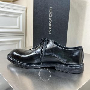 Giày tây Dolce & Gabbana nam da xịn màu đen fake loại 1 - Ảnh 5