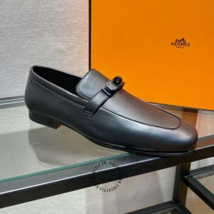 Giày Loafer Hermes nam màu đen replica 1:1 chính hãng - Hình ảnh 6