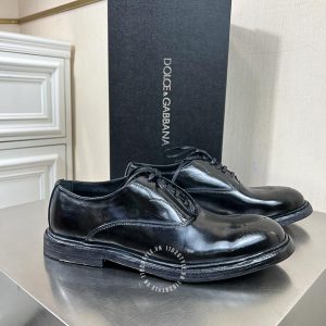 Giày tây Dolce & Gabbana nam da xịn màu đen fake loại 1 - Ảnh 2