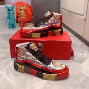 Sneaker Boot Versace nam phối màu hàng hiệu replica 1:1 - Ảnh 4