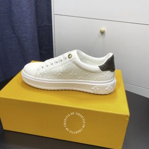 Giày hàng hiệu LV Sneakers Louis Vuitton nam màu trắng họa tiết cao cấp - Ảnh 5