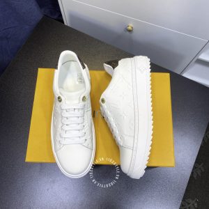 Giày hàng hiệu LV Sneakers Louis Vuitton nam màu trắng họa tiết cao cấp - Ảnh 7