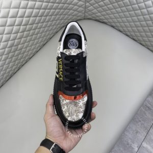 Giày sneaker Versace nam phối màu họa tiết cao cấp hàng hiệu - Ảnh 4