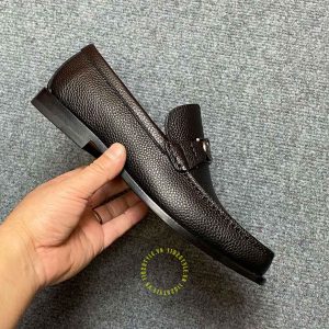 Giày hàng hiệu Loafer Dior da sần màu đen cao cấp nhất - Hình ảnh 5