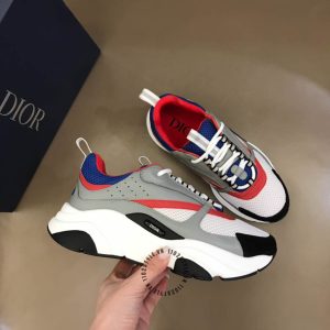 Giày thể thao Dior phối màu nổi bật vải lưới hàng hiệu - Ảnh 4