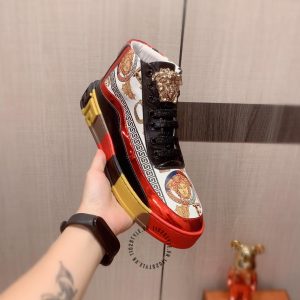 Sneaker Boot Versace nam phối màu hàng hiệu replica 1:1 - Ảnh 7
