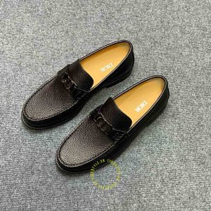Giày hàng hiệu Loafer Dior da sần màu đen cao cấp nhất - Hình ảnh 2