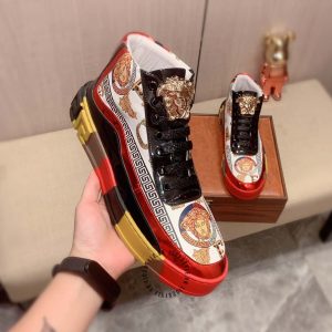 Sneaker Boot Versace nam phối màu hàng hiệu replica 1:1 - Ảnh 6