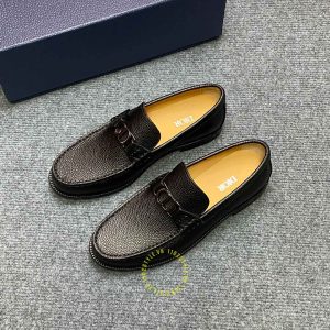 Giày hàng hiệu Loafer Dior da sần màu đen cao cấp nhất - Hình ảnh 4