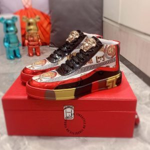 Sneaker Boot Versace nam phối màu hàng hiệu replica 1:1 - Ảnh 3