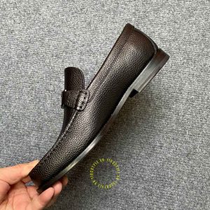Giày hàng hiệu Loafer Dior da sần màu đen cao cấp nhất - Hình ảnh 6
