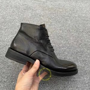Giày Boot hàng hiệu giá tốt Dior màu đen dây buộc cao cấp - Ảnh 3