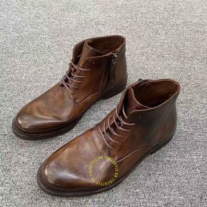 Giày Boot hàng hiệu giá tốt Dior màu nâu dây buộc cao cấp - Ảnh 2