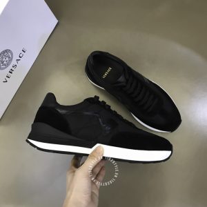 Giày hàng hiệu Versace nam màu đen replica 1:1 - Ảnh 4