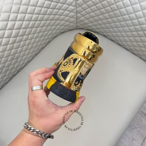 Sneaker Boot Versace phối màu logo kim loại hàng hiệu giá tốt - Ảnh 7