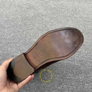 Giày Boot hàng hiệu giá tốt Dior màu nâu dây buộc cao cấp - Ảnh 9