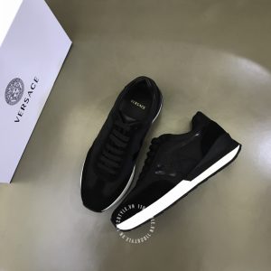 Giày hàng hiệu Versace nam màu đen replica 1:1 - Ảnh 3