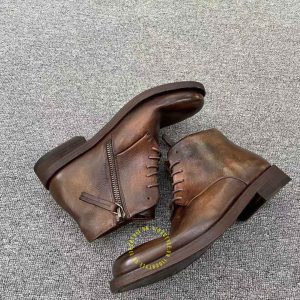 Giày Boot hàng hiệu giá tốt Dior màu nâu dây buộc cao cấp - Ảnh 4