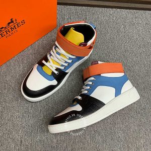 Giày nam Hermes sneaker boot phối màu hàng hiệu cao cấp - Hình ảnh 4