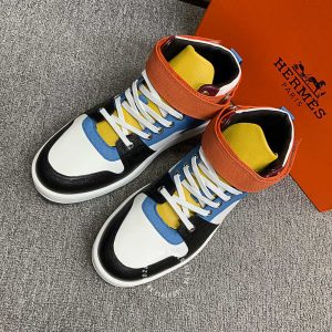 Giày nam Hermes sneaker boot phối màu hàng hiệu cao cấp - Hình ảnh 3