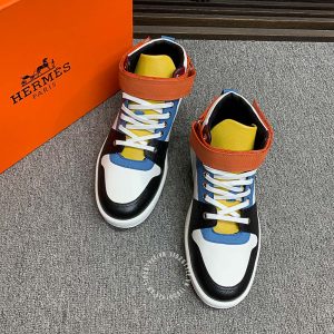 Giày nam Hermes sneaker boot phối màu hàng hiệu cao cấp - Hình ảnh 2