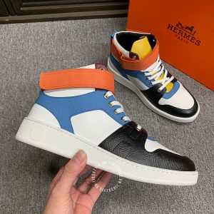 Giày nam Hermes sneaker boot phối màu hàng hiệu cao cấp - Hình ảnh 5