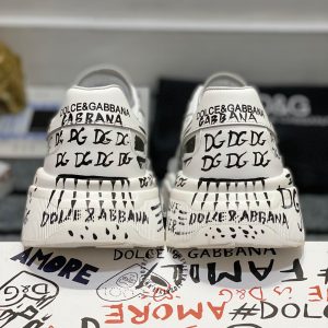 Giày Dolce & Gabbana màu trắng hoạ tiết chữ đen hàng hiệu - Ảnh 8