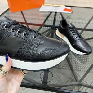 Giày thể thao Hermes màu đen phiên bản hàng hiệu xách tay - Hình ảnh 6