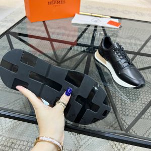 Giày thể thao Hermes màu đen phiên bản hàng hiệu xách tay - Hình ảnh 9