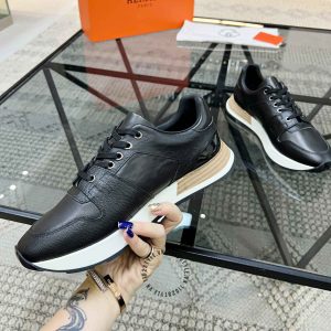 Giày thể thao Hermes màu đen phiên bản hàng hiệu xách tay - Hình ảnh 5