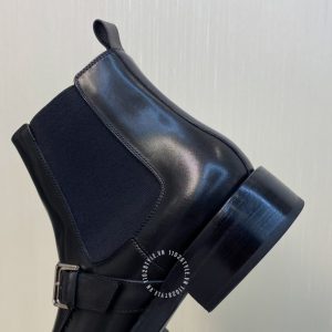 Giày Hermes nam màu đen quai ngang phiên bản hàng hiệu - Ảnh 7